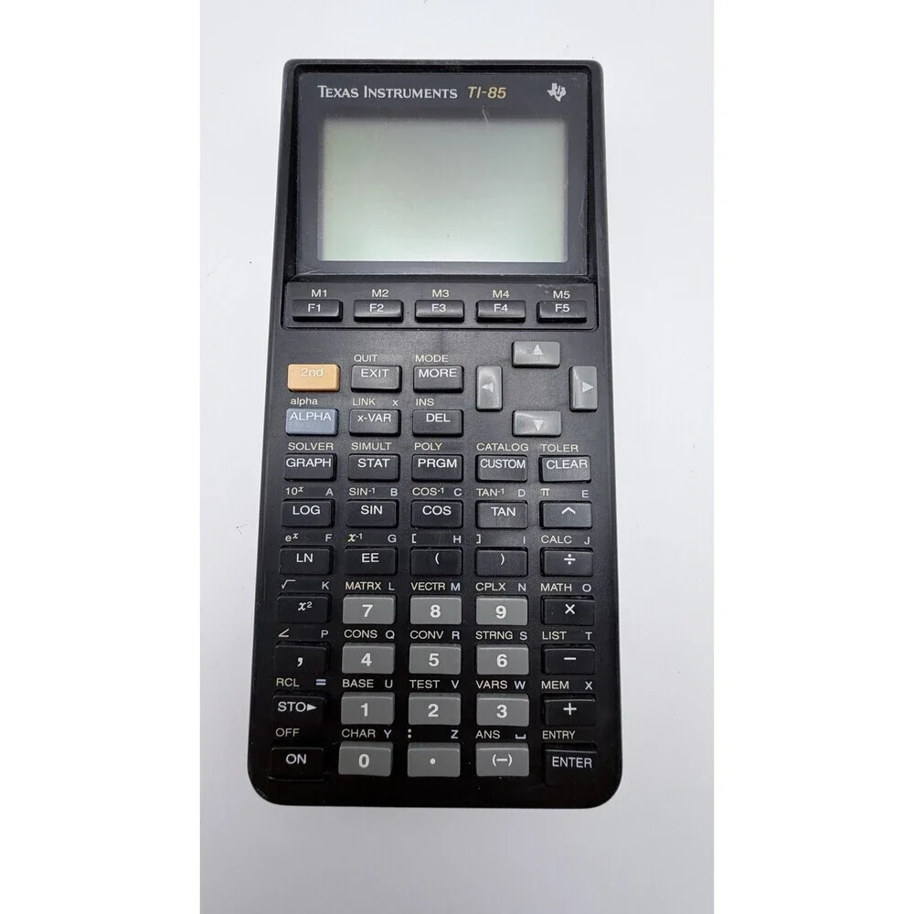 Texas Instruments TI-85 Graphing Calculator TI-85 w/ Cover Tested Works Cleaned